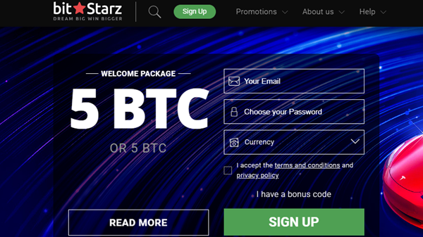 Bitstarz üyelik açma