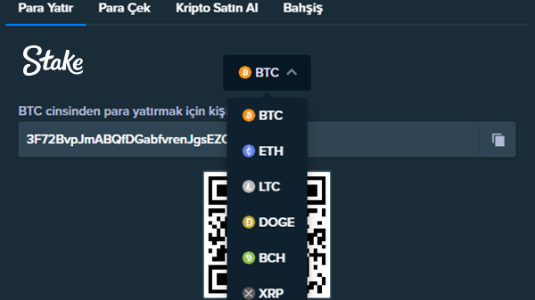 Stake.com Para Yatırma adımları